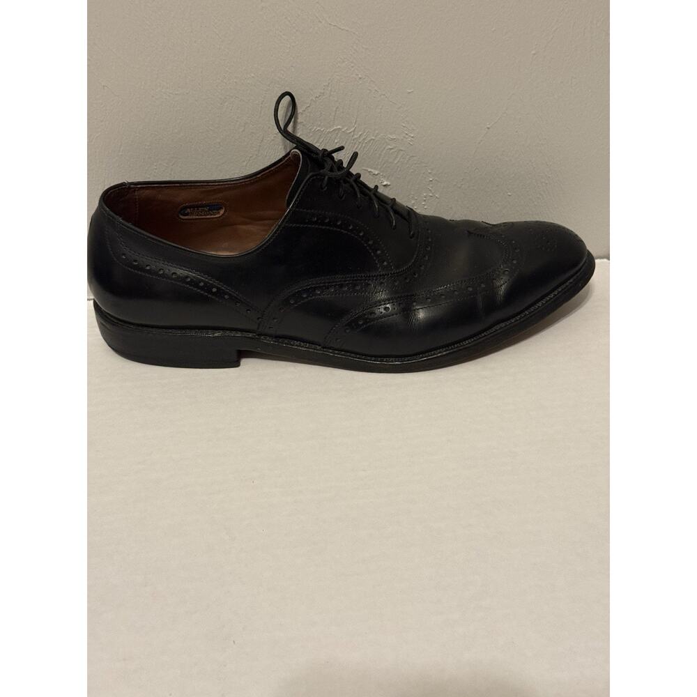 Allen Edmonds Chester Shoes Mens 10 D Wingtip Oxford Luxury Black Leather Dress - Picture 2 of 10